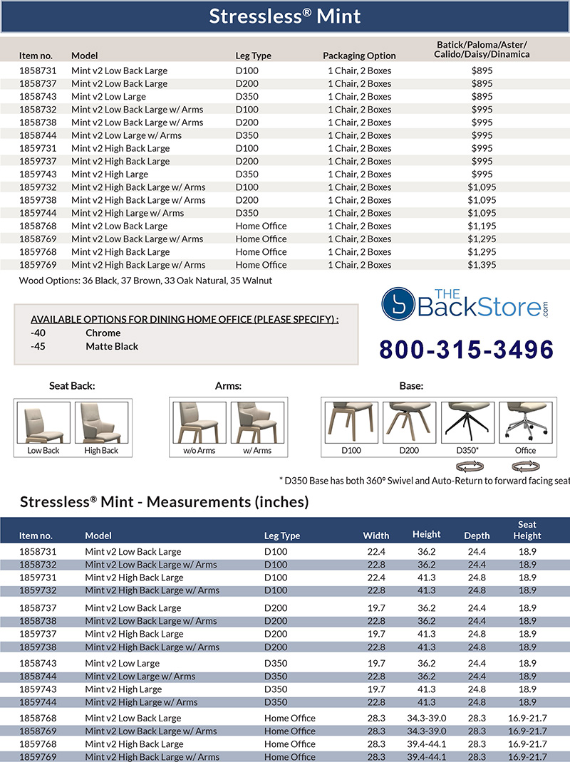 Stressless Mint Home Dining Chair